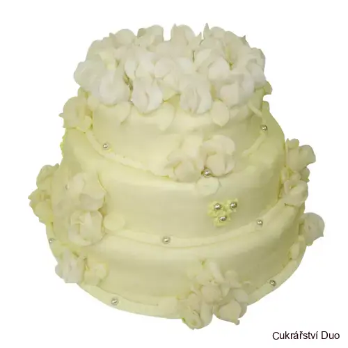 Svatební dort marcipánový